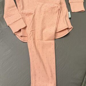 organic cotton two-piece pajama set